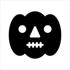 Fototapeta premium Ghost, halloween icon, on a white background.