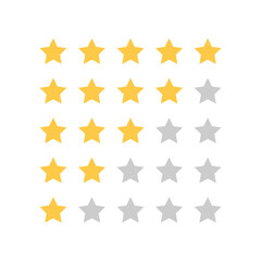 Rating star icon vector design templates