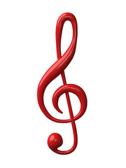 Fototapeta premium Music note icon 3D render.