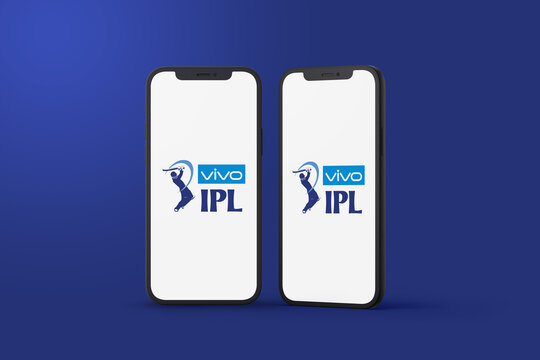 VIVO IPL Logo On Smartphone Screen. Editorial Stock Image.