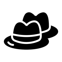 hat glyph icon