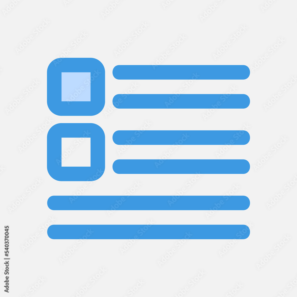Wall mural layout icon in blue style, use for website mobile app presentation