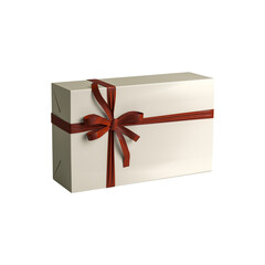 3d illustration of gift box about christmas day isolated on white background