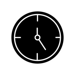 time glyph icon