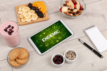 Healthy Tablet Pc compostion, immune system boost concept