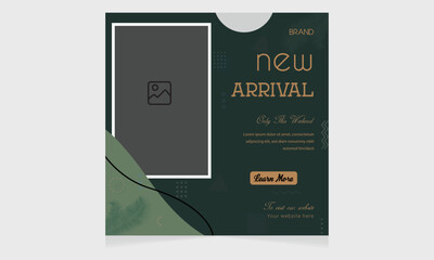 Creative social media post design templates, new and modern design.