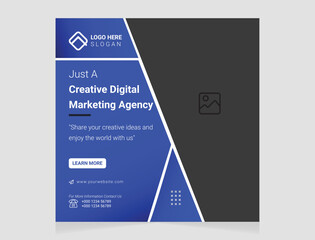 Creative social media post design templates, new and modern design.