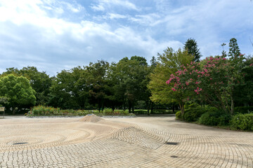 夏の雲公園（東京都練馬区光が丘）