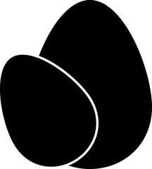 Eggs Food Icon Solid Breakfast silhouette simple design perfect for all project.eps