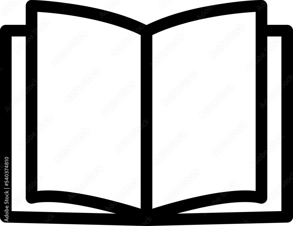 Poster book icon vector for web, computer and mobile app on white background..eps