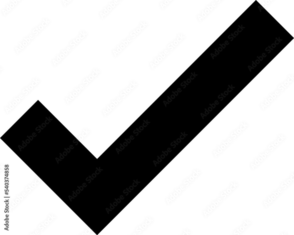 Poster check mark and cross mark icon vector, check mark and cross mark sign and symbol vector design on wh