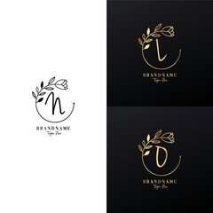 Fototapeta na wymiar Set of luxury logo design ideas vector