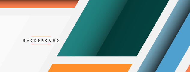 Background. Geometric diagonal square shapes and lines abstract composition. Vector illustration for wallpaper banner background or landing page