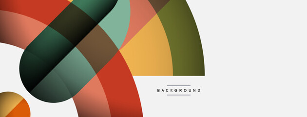 Obraz premium Trendy shapes, color minimal design composition, lines and shadows for wallpaper banner background or landing page