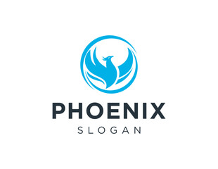 Logo design about Phoenix on a white background. created using the CorelDraw application.