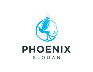 Logo design about Phoenix on a white background. created using the CorelDraw application.