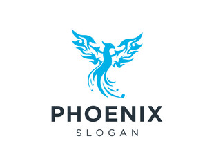 Logo design about Phoenix on a white background. created using the CorelDraw application.