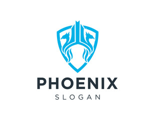 Logo design about Phoenix on a white background. created using the CorelDraw application.