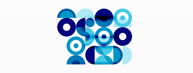 Colorful circle abstract background. Template for wallpaper, banner, presentation, background