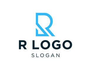 Logo design about R letter on white background. created using the CorelDraw application.
