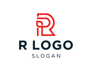 Logo design about R letter on white background. created using the CorelDraw application.