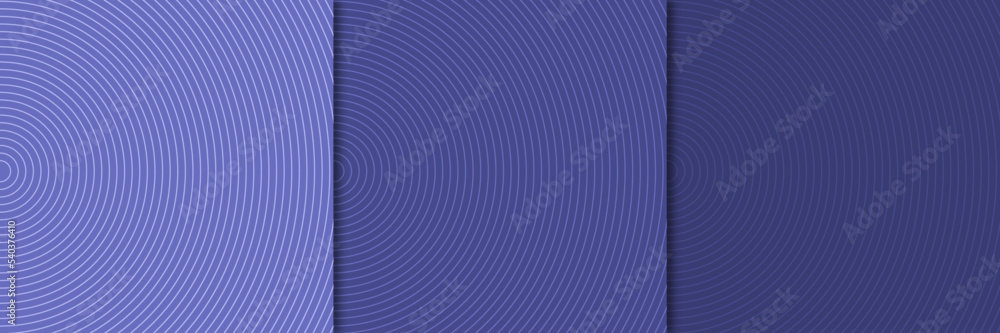 Poster set of abstract curve round lines pattern. trendy color stripes texture collection design. can use f