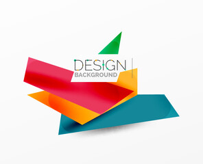 Background abstract overlapping shapes. Minimal composition vector illustration for wallpaper banner background or landing page