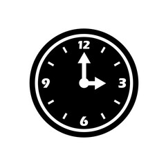 clock symbols template flat