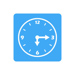clock color symbols template flat