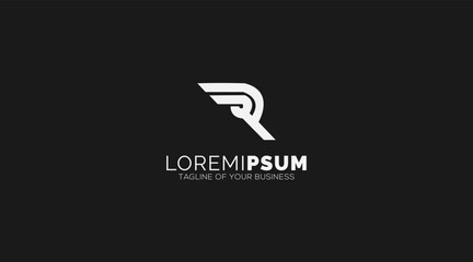 Fototapeta premium initial abstract R logo design icon vector 