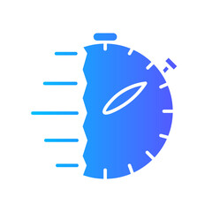 stopwatch gradient icon