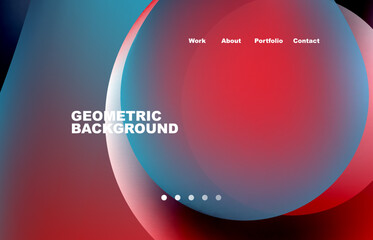 Abstract liquid background for your landing page design. Web page for website or mobile app wallpaper