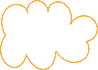 Decorative hand drawn line shapes, Outline doddle lines element best for graphic design, printing, wallpaper and background