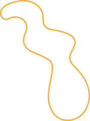 Decorative hand drawn line shapes, Outline doddle lines element best for graphic design, printing, wallpaper and background