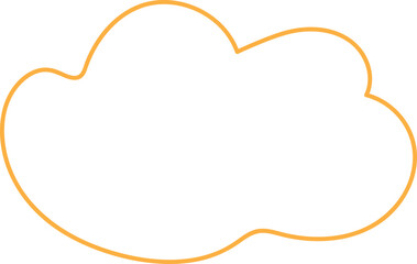 Decorative hand drawn line shapes, Outline doddle lines element best for graphic design, printing, wallpaper and background