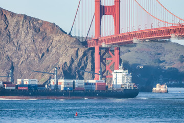 Barge in the San Francisco Bay