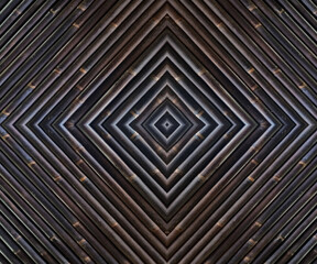 dark wall background, geometric centered rhombus pattern lines 