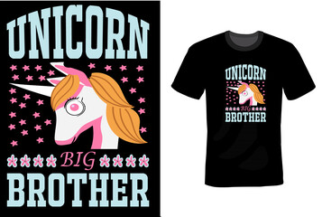Unicorn T-Shirt Design Template 