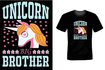 Unicorn T-Shirt Design Template 