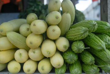 cucumber and bitter gourd