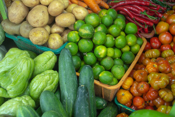 vegetables in the market