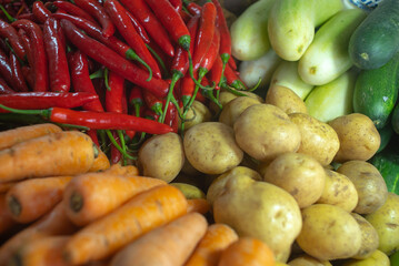 vegetables on the market
