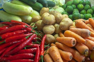 vegetables on market