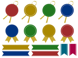 ラッピングシールのイラスト素材セット　上品なイメージ