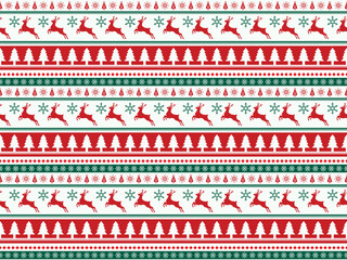 winter seamless tribal background merry christmas new year ornament pattern vector template season