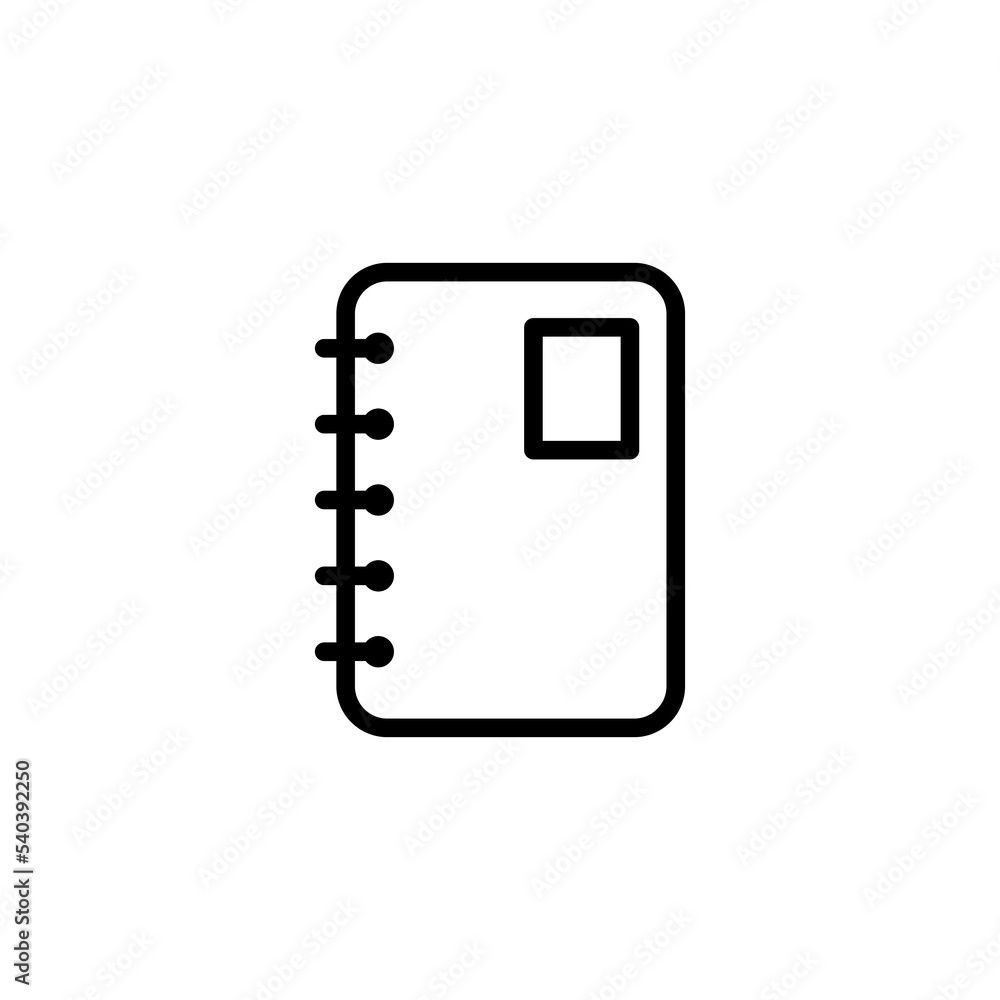 Poster notebook line icon. high quality outline symbol for web design or mobile app. thin line sign for des