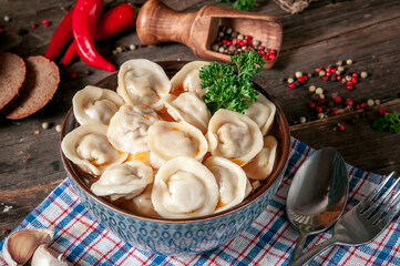 Dumplings, Pelmeni, Russian food
