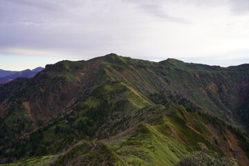 武尊山までの稜線