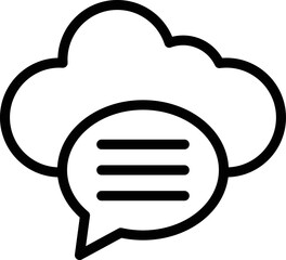 Chat bubble Vector Icon Design Illustration
