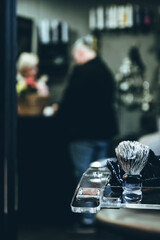 Salon de coiffure, barbier